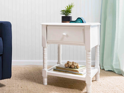 M7360W,DaVinci,Jenny Lind Spindle Nightstand in White