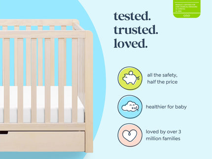 F11951NX,Carter's,Colby 4-in-1 Convertible Crib w/ Trundle Drawer in Washed Natural