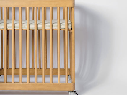 T30534,Babyletto,Moss Stripe Muslin All-Stages Bassinet Sheet in GOTS Certified Organic Cotton