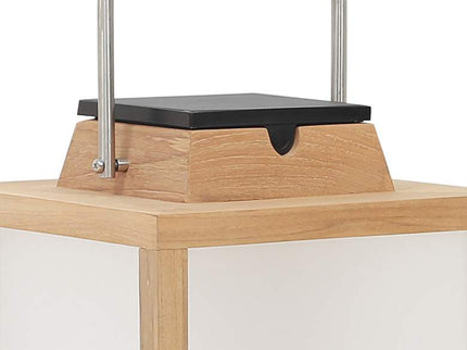 Tradition 15 1/2" High Teak Wood LED Solar Outdoor Lantern