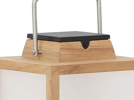 Tradition 25 1/2" High Teak Wood LED Solar Outdoor Lantern