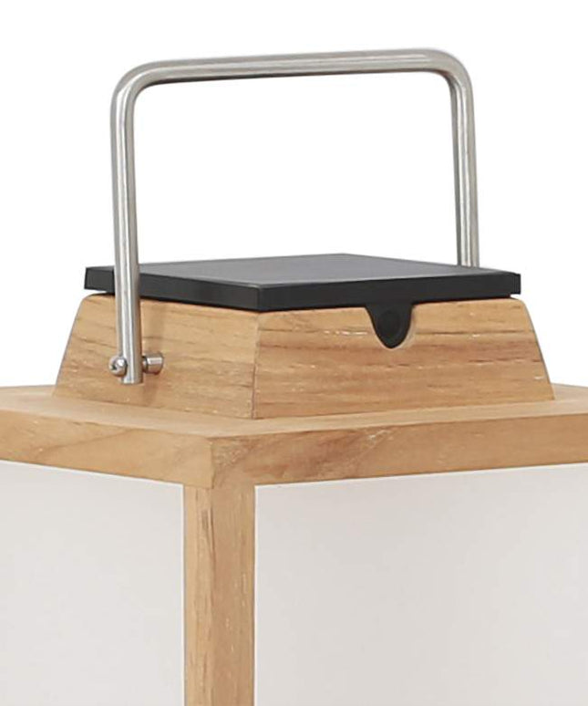 Tradition 25 1/2" High Teak Wood LED Solar Outdoor Lantern