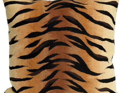 Trans-Ocean Visions I Tiger Brown 20" Square Throw Pillow