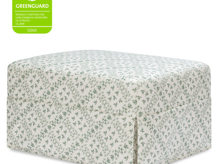 M21785GLT,Namesake,Sarah Flint x Namesake Crawford Gliding Ottoman in Green Lattice Performance Eco-Weave