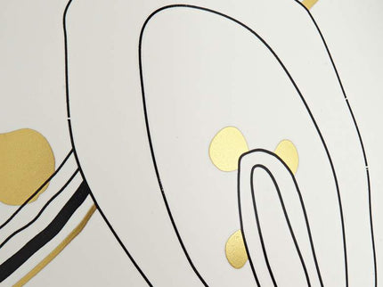 Tribeca 10 3/4" High Matte White Decorative Graphic Vase