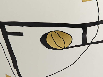 Tribeca 12 1/2" High Matte White Decorative Graphic Vase