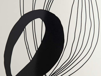 Tribeca 12 1/2" High Matte White Decorative Graphic Vase