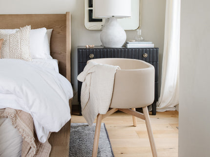 M26834GMLB,Babyletto,babyletto x GATHRE Capsule Bassinet in Millet