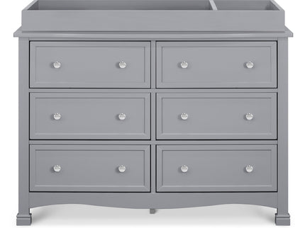 M5529G,DaVinci,Kalani 6-Drawer Double Wide Dresser in Grey Finish