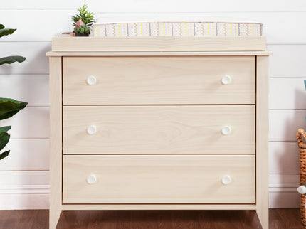 M10323NXW,Babyletto,Sprout 3-Drawer Changer Dresser in Washed Natural and White