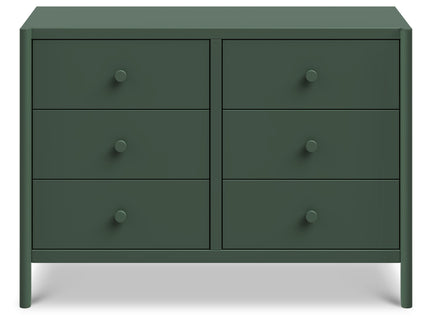 M25126FRGR,DaVinci,Birdie 6-Drawer Dresser in Forest Green