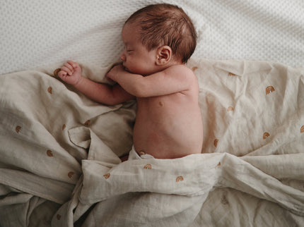 Mushie Organic Cotton Muslin Swaddle Blanket