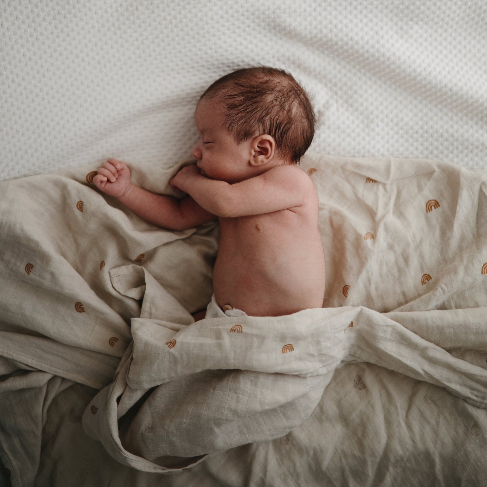 Mushie Organic Cotton Muslin Swaddle Blanket