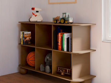M31811NL,Babyletto Kids,Crosby Open Bookcase in Natural Walnut