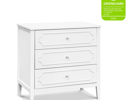 M11423W,DaVinci,Chloe Regency 3-Drawer Dresser in White