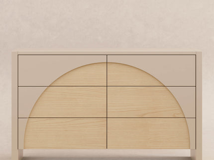 M30216TPESH,Babyletto,Moab 6-Drawer Assembled Dresser in Taupe/Ash