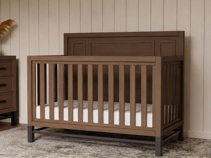 B25801DF,Monogram by Namesake,Newbern 4-in-1 Convertible Crib in Driftwood