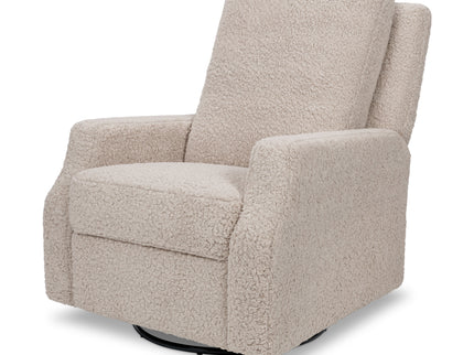M22287EGS,Namesake,Crewe Recliner and Swivel Glider in Earl Grey Shearling