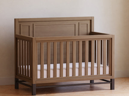 B25801DF,Monogram by Namesake,Newbern 4-in-1 Convertible Crib in Driftwood