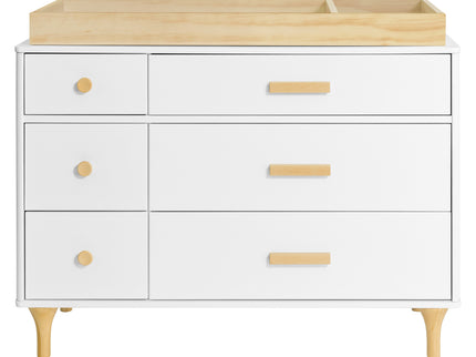 M9016WN,Babyletto,Lolly 6-Drawer Double Dresser  Assembled in White/Natural