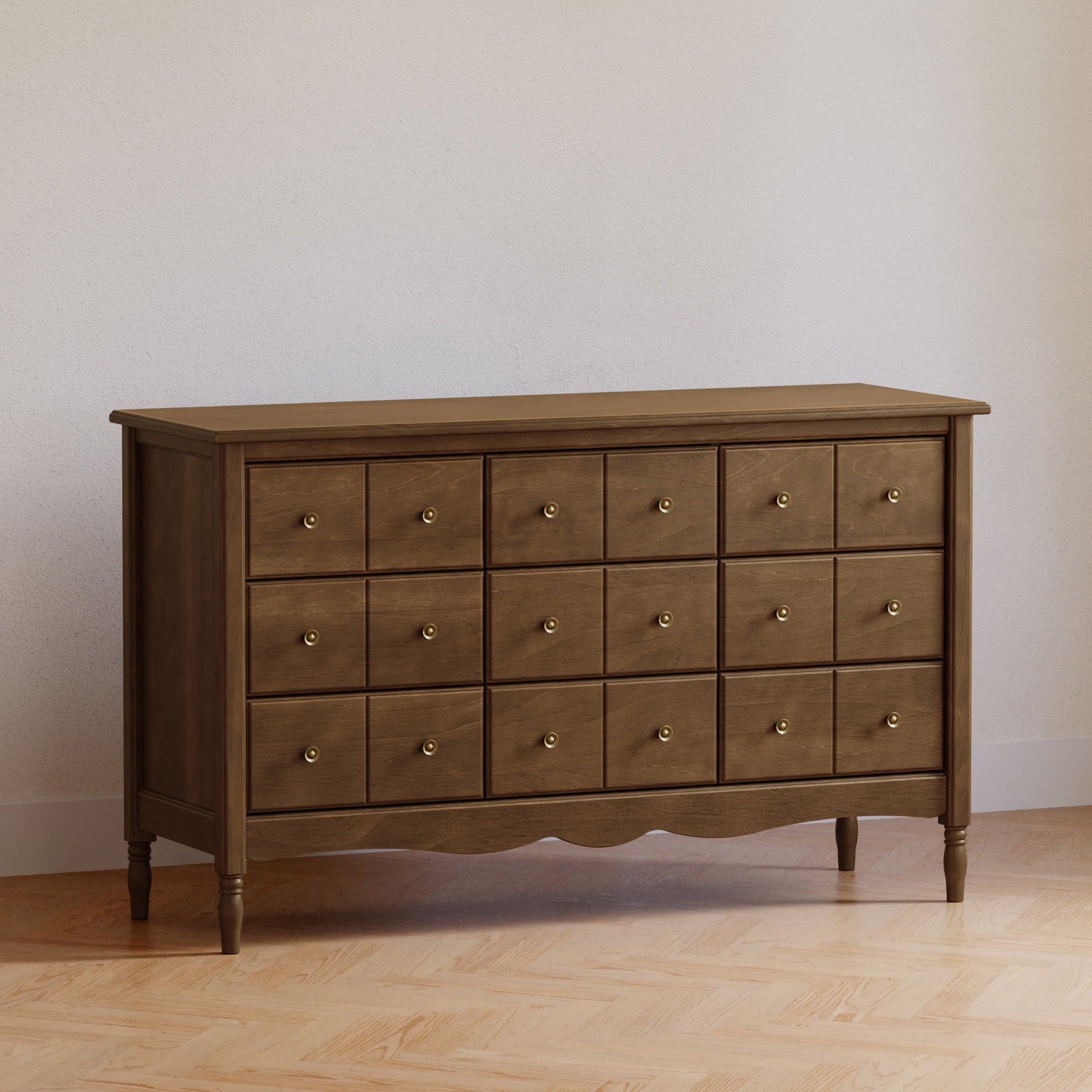 M7128NL,Namesake,Liberty 9-Drawer Assembled Dresser in Natural Walnut
