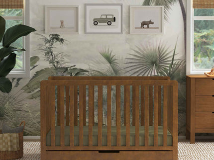 F11951L,Carter's,Colby 4-in-1 Convertible Crib w/ Trundle Drawer in Walnut