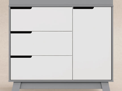 M4223GW,Babyletto,Hudson 3-Drawer Changer Dresser w/Removable Changing Tray in Grey/White