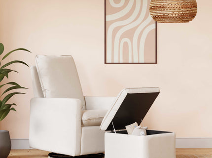 M20985PCMEW,Babyletto,Cali Storage Ottoman in Performance Cream Eco-Weave