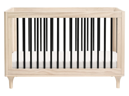 M9001NXB,Babyletto,Lolly 3-in-1 Convertible Crib w/Toddler Bed Conversion in WashedNatural/Black