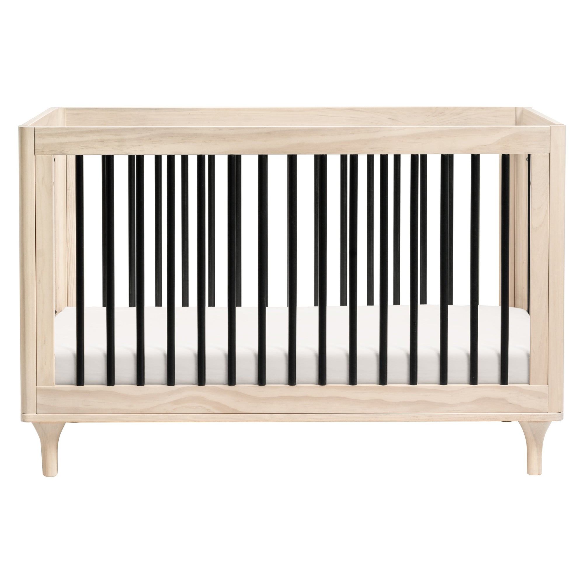 M9001NXB,Babyletto,Lolly 3-in-1 Convertible Crib w/Toddler Bed Conversion in WashedNatural/Black