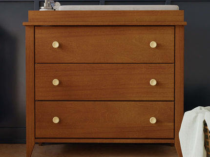 M10323CTN,Babyletto,Sprout 3-Drawer Changer Dresser in Chestnut and Natural Finish