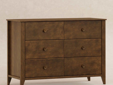 M10326NL,Babyletto,Sprout 6-Drawer Double Dresser in Natural Walnut