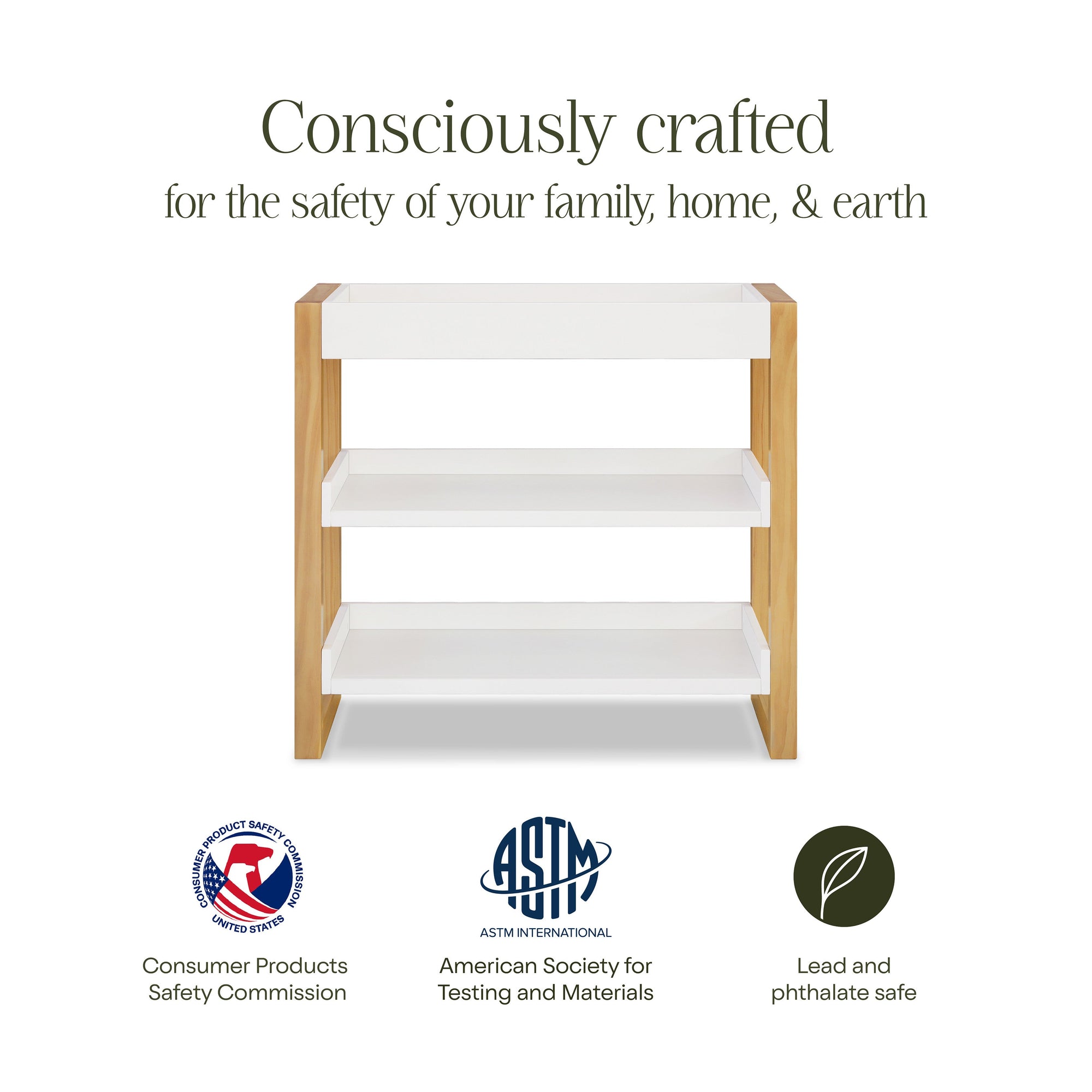 M23302RWHY,Namesake,Nantucket Changing Table in Warm White/Honey