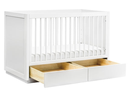 M21601W,Babyletto,Bento 3-in-1 Convertible Storage Crib w/Toddler Bed Conversion Kit in White