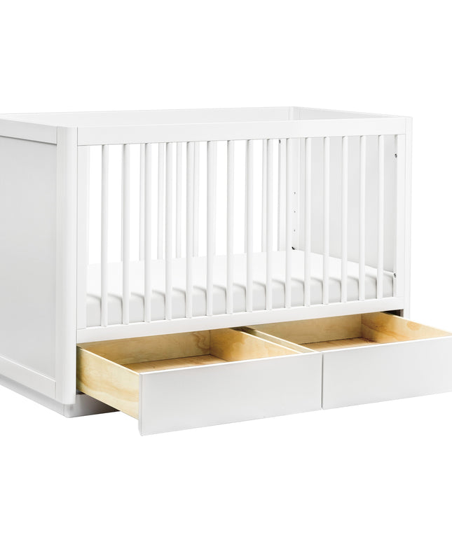 M21601W,Babyletto,Bento 3-in-1 Convertible Storage Crib w/Toddler Bed Conversion Kit in White