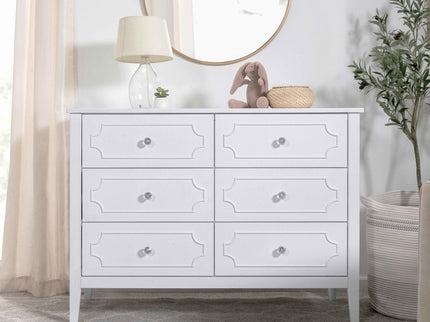 M11426W,DaVinci,Chloe Regency 6-Drawer Dresser in White