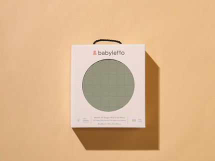 T29733MCA,Babyletto,Matcha Muslin All-Stages Midi Crib Sheet in GOTS Certified Organic Cotton