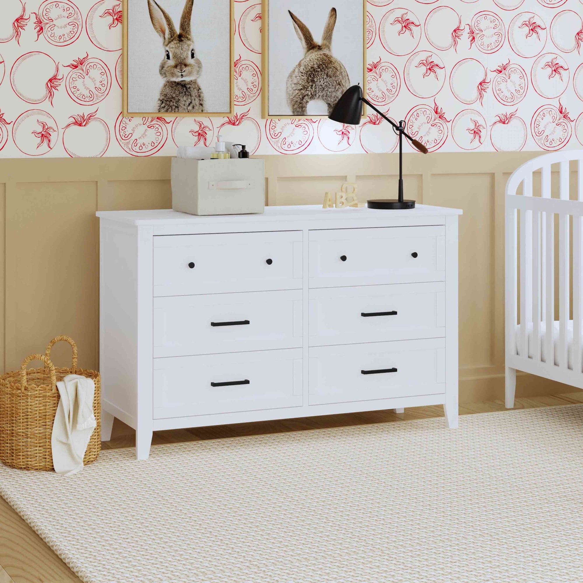 M24726W,DaVinci,Beau 6-Drawer Dresser in White