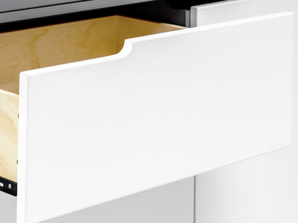 M4223GW,Babyletto,Hudson 3-Drawer Changer Dresser w/Removable Changing Tray in Grey/White