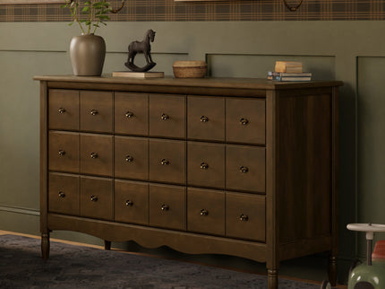 M7128NL,Namesake,Liberty 9-Drawer Assembled Dresser in Natural Walnut