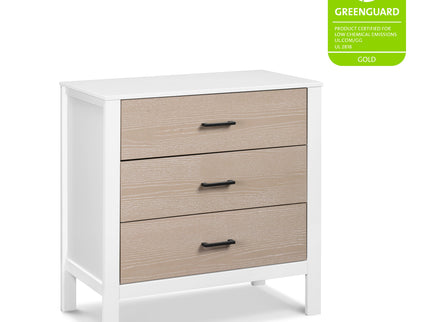 F23223WCWD,Carter's,Radley 3-Drawer Dresser in White & Coastwood