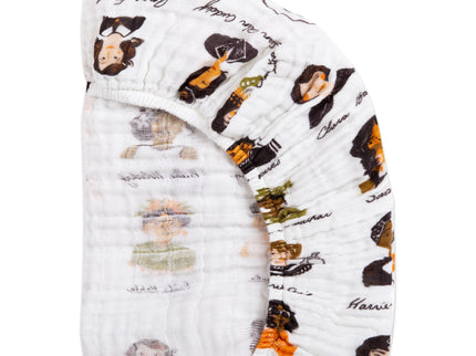 T28434,Babyletto,Women In History Muslin All-Stages Bassinet Sheet in GOTS Certified Organic Cotton