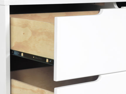 M4216W,Babyletto,Hudson 6-Drawer Double Dresser  Assembled in White Finish