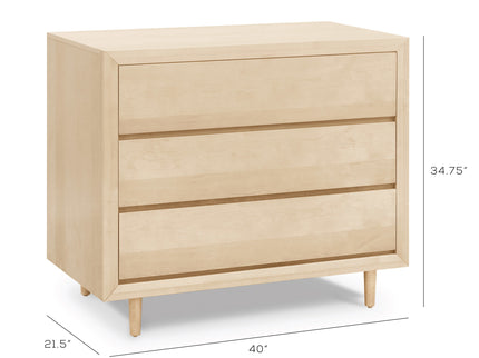 UB0320BR,Ubabub,Nifty 3-Drawer Dresser in Natural Birch
