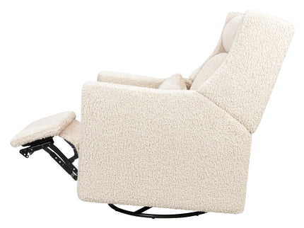 M11286AT,Babyletto,Kiwi Plus Power Glider Recliner w/ Power Headrest in Almond Teddy Loop