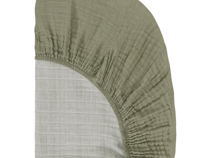 T29735MCA,Babyletto,Matcha Muslin Crib Sheet in GOTS Certified Organic Cotton