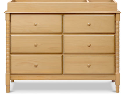 M7326HY,DaVinci,Jenny Lind Spindle 6-Drawer Dresser in Honey