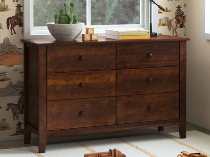 F11526Q,Carter's,Morgan 6-Drawer Double Dresser in Espresso Finish