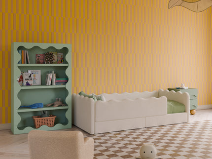 M31111LS,Babyletto Kids,Lido Wave Bookcase in Light Sage