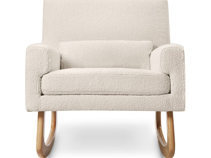 1085WBL,Nursery Works,Sleepytime Rocker in Ivory Boucle w/Light Legs